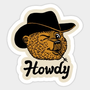 howdy Sticker